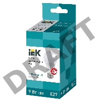 Лампа Iek LLE-A60-9-230-40-E27 светодиодная ECO A60 шар 9Вт 230В 4000К E27 IEK