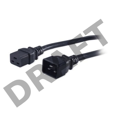 Кабель Hyperline PWC-IEC19-IEC20-1.8-BK Кабель питания IEC 320 C19 - IEC 320 C20 (3x1.5), 1.8 м