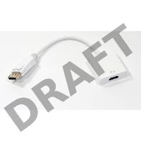 Переходник VCOM CG553 Кабель-переходник DisplayPort(M) => HDMI(F) 0.1m   