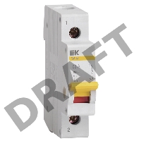 Выключатель нагрузки ВН-32 63А/1П ИЭК MNV10-1-063