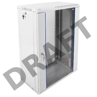 Шкаф телеком. настенный разборный 18U (600х350) дверь металл (ШРН-Э-18.350) (1 коробка)