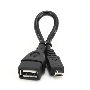 Кабель Gembird/Cablexpert A-OTG-AFBM-001 AF/MicroBM, Кабель USB 2.0 OTG  , 0.15м, пакет 