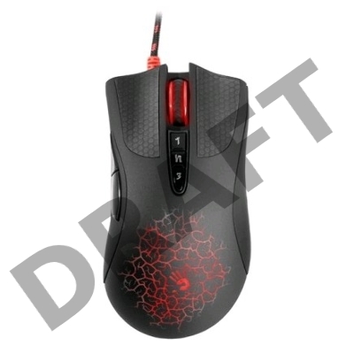 Мышь A4Tech Bloody AL90 Blazing черный лазерная (8200dpi) USB2.0 игровая (7but)