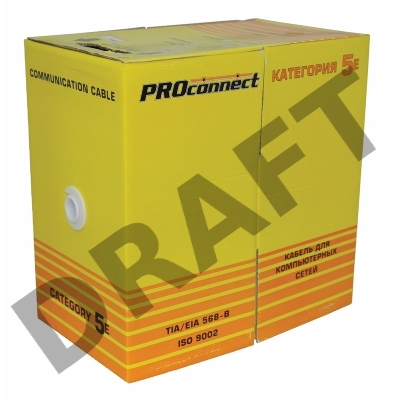 Кабель Proconnect (01-0048-3) Кабель UTP CAT5e 4 пары (305м) 0.4 мм CCA 