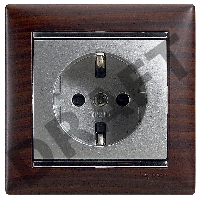 Рамка 1п ТемнДер/Сереб VLN Рамка 1п ТемнДер/Сереб VLN