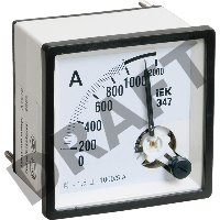 Амперметр Э47 72х72мм 1000/5А кл. точн. 1.5 ИЭК IPA10-6-1000-E
