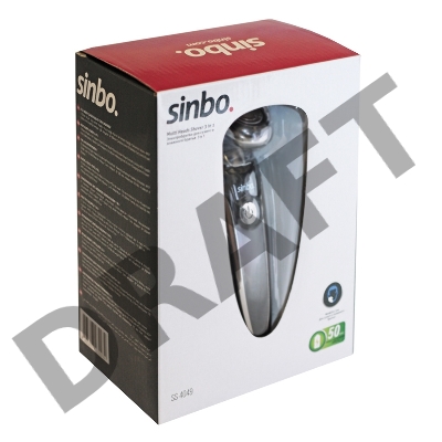 Бритва роторная Sinbo SS 4049 реж.эл.:3 питан.:аккум. черный
