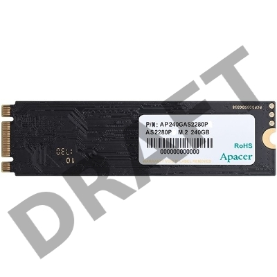 Твердотельный накопитель SSD M.2 PCI-E Gen3x4 240 Gb Apacer NVMe AS2280P4 AP240GAS2280P4-1