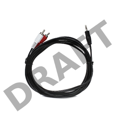 Кабель VCOM VAV7183-5M Кабель соединительный 3.5 Jack (M) - 2xRCA (M), стерео, аудио,  5.0м 