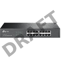 Сетевой коммутатор  TP-Link SMB TL-SG1016DE 16-Port Gigabit Easy Smart Switch, 16 10/100/100Mbps RJ45 ports, MTU/Port/Tag-based VLAN, QoS, IGMP Snooping