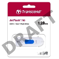 Флеш Диск Transcend 128Gb Jetflash 790 USB3.0 белый