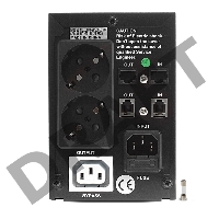 Источник бесперебойного питания CROWN ИБП CMU-SP650EURO {650VA, металл, 1x12V/7AH, розетки 2*EURO+1*IEC bybass} CM000001490