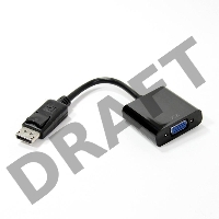 Кабель-переходник DP --> VGA-F 0,2m , Telecom (TA522)