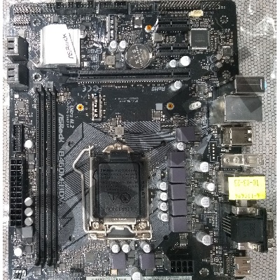 (Из ремонта, рабочая, гарантия 14 дней, не комплект, OEM) Плата материнская Asrock B460M-HDV , LGA1200, Intel B460, mATX, BOX