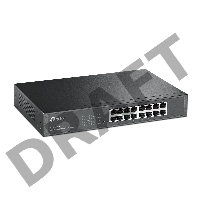 Сетевой коммутатор  TP-Link SMB TL-SG1016DE 16-Port Gigabit Easy Smart Switch, 16 10/100/100Mbps RJ45 ports, MTU/Port/Tag-based VLAN, QoS, IGMP Snooping