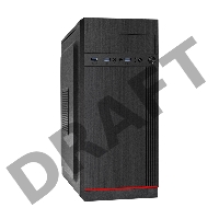 Корпус Miditower ExeGate AA-442U3 (ATX, без БП, 3*USB3.0, аудио, черный)
