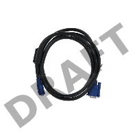 Кабель VCOM VVG6460-3MO Кабель удлинительный Монитор-SVGA card (15M-15F) 3m, 2 фильтра    