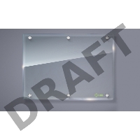 Демонстрационная доска Cactus CS-GBD-90x120-TR стекло стеклянная 90x120см прозрачный