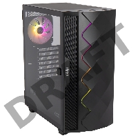 Корпус Hiper DCB черный без БП ATX 1x120mm 1x140mm 1xUSB2.0 1xUSB3.0 audio bott PSU