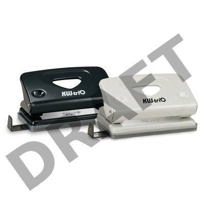 Дырокол Kw-Trio Classic Mini 941 макс.:10лист. металл ассорти с линейкой