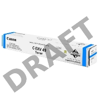 Тонер-картридж Canon C-EXV49C 8525B002 голубой для копира iR-ADV C33xx