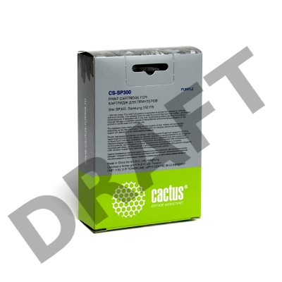 Картридж ленточный Cactus CS-SP300 пурпурный для Star SP300/Samsung 250 FR 2000000 signs