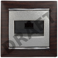 Рамка 1п ТемнДер/Сереб VLN Рамка 1п ТемнДер/Сереб VLN