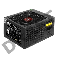 Блок питания 400W ExeGate 80 PLUS® 400PPH-LT-OEM (ATX, APFC, КПД 82% (80 PLUS), 12cm fan, 24pin, (4+4)pin, PCIe, 5xSATA, 3xIDE, black, RTL)