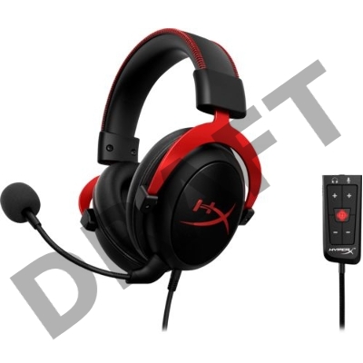 Наушники с микрофоном HyperX Cloud II черный/красный 1м мониторные оголовье (4P5M0AA)