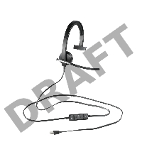 Наушники с микрофоном Logitech H650E черный 1.1м