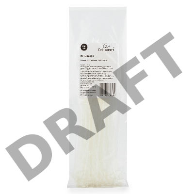 Стяжка нейлон. Gembird неоткрыв. 200 мм*2.5, 100 шт. (CV200/NYT-200*2.5)