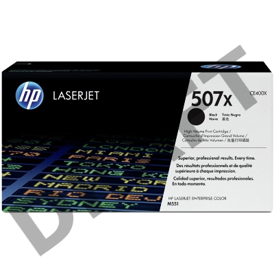 Тонер-картридж HP 507X CE400X черный для CLJ M551/MFP M575 11000 стр.
