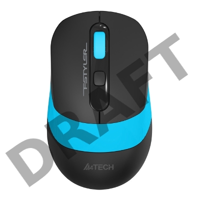 Мышь A4Tech Fstyler FG10S черный/синий оптическая (2000dpi) silent беспроводная USB (4but)