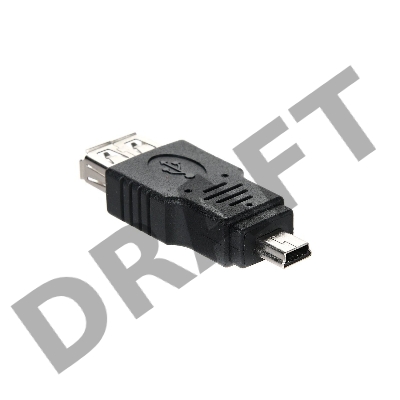 Переходник AF/miniBm USB 2.0 VCOM переходник USB(мама) на miniUSB, CA411