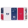 Картридж струйный HP №80 C4847A пурпурный для HP DJ 1050/1055