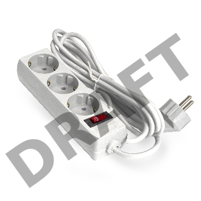 Удлинитель ExeGate EX279354RUS EC-3-3W (3 розетки, 3м, евровилка, белый) Удлинитель ExeGate EX279354RUS EC-3-3W (3 розетки, 3м, евровилка, белый)