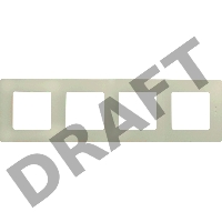 Рамка 4 поста, сл. кость ETIKA 