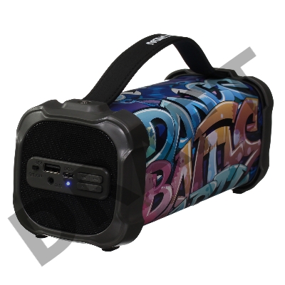 Колонка порт. Hyundai H-PAC460 черный 9W 1.0 BT/3.5Jack/USB 10м 1500mAh