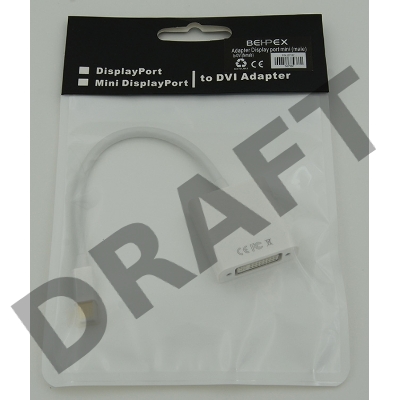 Переходник Display port mini (male) to DVI (female)