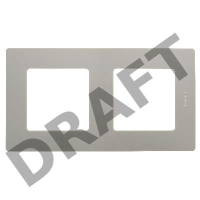 Рамка 2 поста Светлая галька ETIKA Рамка 2 поста Светлая галька