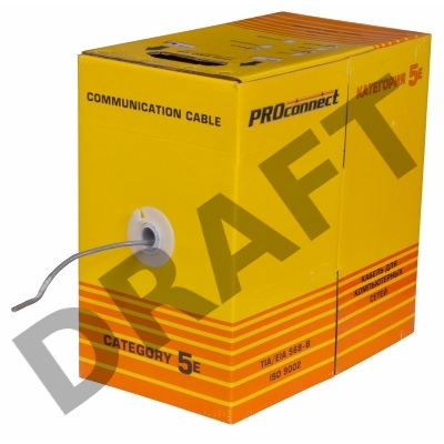Кабель Proconnect (01-0142-3) Кабель FTP CAT5e 4 пары (305м) 0.51 мм CCA 