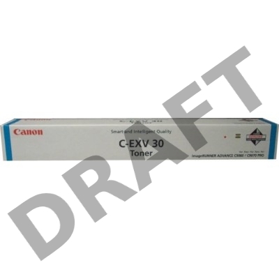 Тонер-картридж CANON C-EXV30 TONER C EUR тонер голубой