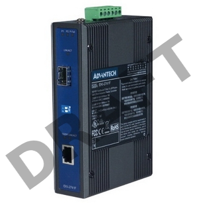 EKI-2741FI-BE   10/100/1000T (X) to SFP Gigabit Industrial Media Converter Advantech