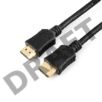 Кабель HDMI Gembird/Cablexpert , 1м, v1.4, 19M/19M, серия Light, черный, позол.разъемы, экран (CC-HDMI4L-1M)