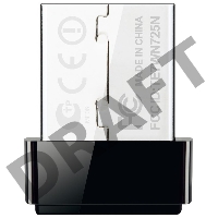 Сетевой адаптер TP-Link SOHO  TL-WN725N Беспроводной USB Нано адаптер 150 Мбит/с стандарта N c кнопкой QSS(Realtec)