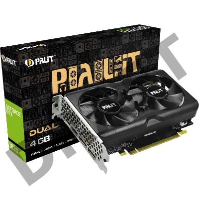 Видеокарта Palit PA-GTX1630 DUAL 4G NVIDIA GeForce GTX 1630 4096Mb 64 GDDR6 1740/12000 HDMIx1 DPx2 HDCP Ret