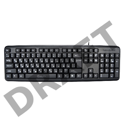 Клавиатура Oklick 180V2 черный USB