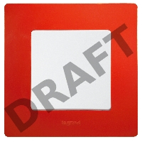 ETIKA Рамка 1 пост, красный ETIKA Рамка 1 пост, красный