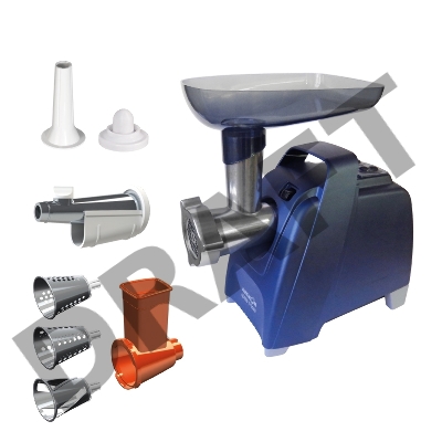 Мясорубка АКСИОН М61.02 Темно-синий, 2000 Вт, 3 кг/мин, Реверс