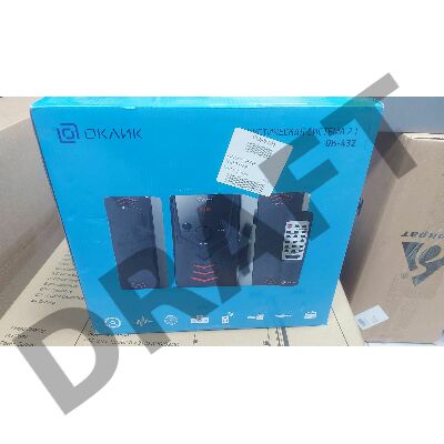 (Вскрытая упаковка, мелкие царапины на корпусе) Колонки Oklick OK-432 2.1 черный 25Вт